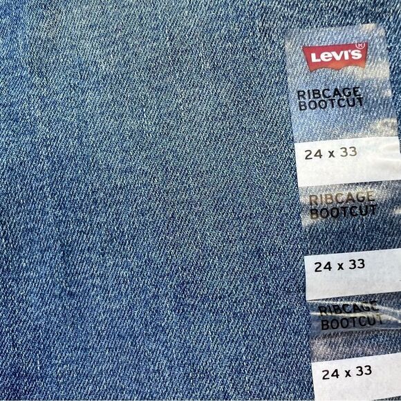 Levi’s Ribcage Boot Jeans 24 New - Picture 4 of 7